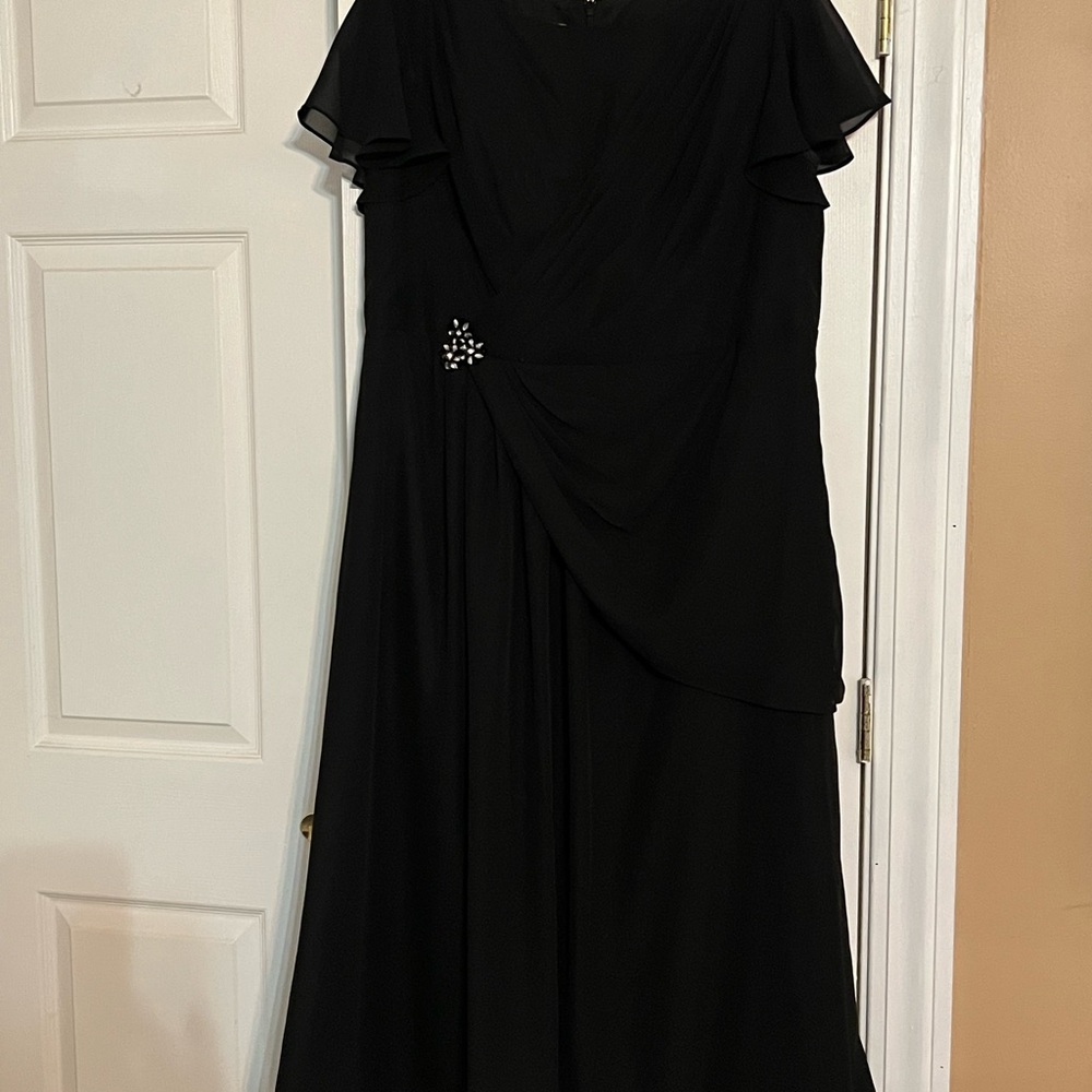 JJs House Black Maxi Dress with Embellishment